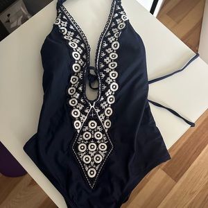 Navy blue swim suit